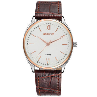 

SKONE Casual Ultra-thin Men Watches Elegant Simple Quartz Watch 5ATM Water-resistant Male Wristwatch Relogio Musculino Fashion Wat