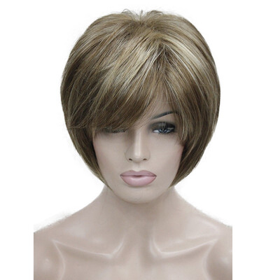

StrongBeauty Short Layered Blonde  Thick Fluffy Full Synthetic Wig Heat Ok COLOUR CHOICES