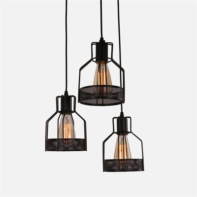 

Nordic Iron Industry Vintage Home Decor Pendant Light Fixtures Restaurant DD-16