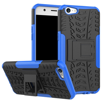 

Fivice OPPO A57A39 Case TPU anti-fall tire pattern back clip bracket phone case