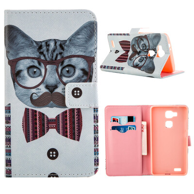 

MOONCASE ЧЕХОЛ ДЛЯ Huawei Ascend Mate 7 Flip PU Leather Fold Wallet Card Slot Kickstand Back [Pattern series] /a10