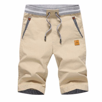 

2018 summer solid casual shorts men cargo shorts plus size  beach shorts M