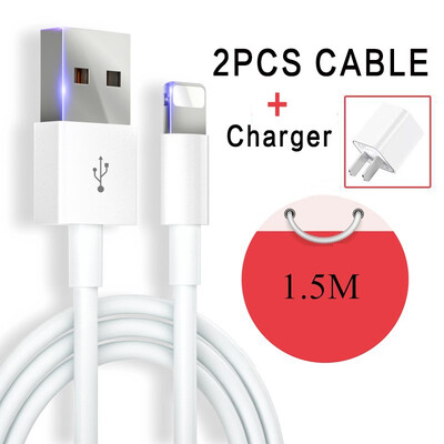

Data USB Cable for lightning cable21A fast charger charging Cable for iPhone 5s X 8 7 6s 5 se Xs Max for iPhone cable for iPad