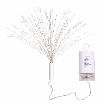 

Decorative LED String Lights 120LED Bouquet Shape Chandeliers Fairy Light Battery Operated Waterproof for Bedroom Corridor Patio G