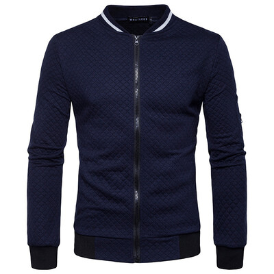 

2018 Autumn&Winter Mens Casual Sweater Zipper Cardigan Baseball Jacket
