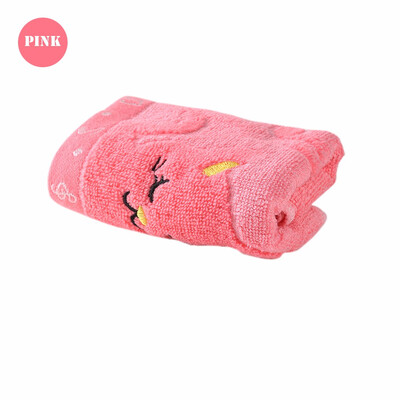 

1PC Colorful 2550cm Bath Shower Towel Cute Cat Print Child Bamboo Fiber Cotton Strong Water-absorb Face Towel