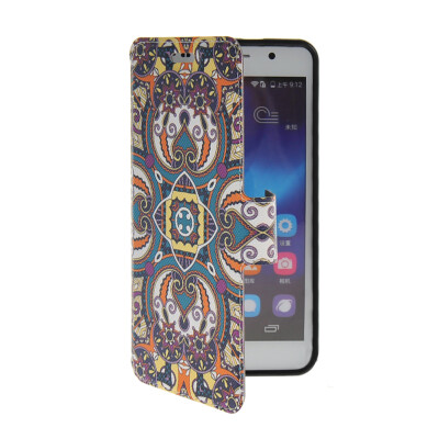 

MOONCASE Cute Pattern Leather Side Flip Pouch Stand Shell Back Case Cover for Huawei Honor 6