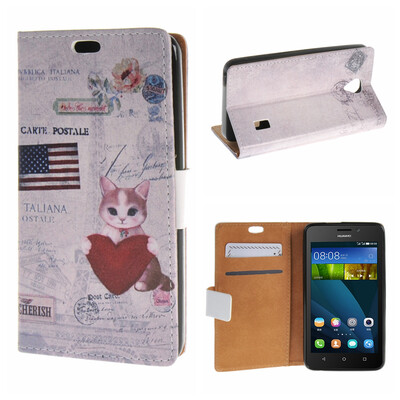 

MOONCASE Huawei Ascend Y635 ЧЕХОЛ ДЛЯ Flip Wallet Card Slot Stand Leather Folio Pouch /a14