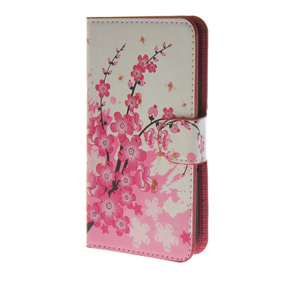 

MOONCASE Plum flower style Leather Wallet Flip Card Slot Stand Pouch чехол для HTC Desire 620 A06