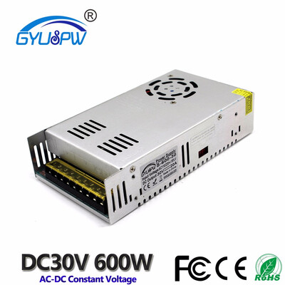 

DC Power Supply 30V 20A 600w Led Driver Transformer AC110V 220V to dc30V Power Adapter for strip lamp CNC CCTV 3D Print