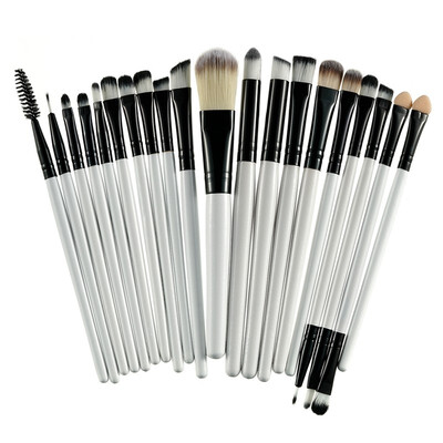 

ROSALIND 20Pcs Professional Makeup Brushes Set Powder Foundation Eyeshadow Make Up Brushes Cosmetics Soft Synthetic Hair