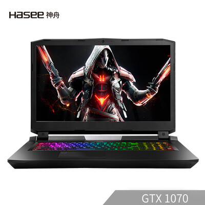 

Shenzhou HASEE Ares GX8-CR6S1 GTX1070 94 color gamut 120Hz gaming screen 173 inch gaming laptop I5-9600K 8G 1T256G SSD