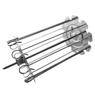 

UpperX BBQ Roaster Barbecue Kebab Maker Meat Brochettes Skewer Machine BBQ Grill Accessories Tools Set