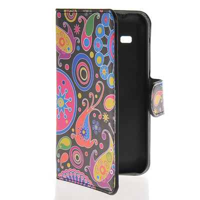 

MOONCASE Flower style Leather Side Flip Wallet Card Slot Stand Pouch чехол для Samsung Galaxy Star 2 Plus G350E