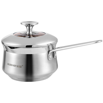 

Jingdong Supermarket Golden Key GOLDEN KEY Milk pot 16cm stainless steel royal royal kitchen at the end of fashion instant noodles boiled milk pot
