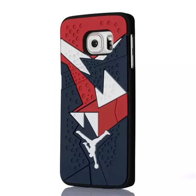 

мити S6 края 3D - иордания чистка единственного пвх резиновой заглушкой дело для Samsung Galaxy S6 края g9250 горячей продажи jumpman 15 цветов телефоны