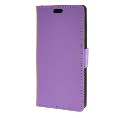 

MOONCASE Простой стиль кожаный бумажник флип карты отойти чехол для Huawei Ascend Y520 фиолетовый