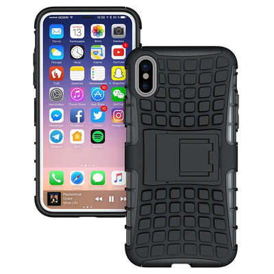 

Fivice iPhone 8 Case TPU anti-fall tire pattern back clip bracket phone case