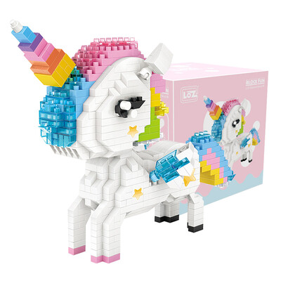 

Loz micro-particle building blocks cartoon anime toy 9204 unicorn 540PCS