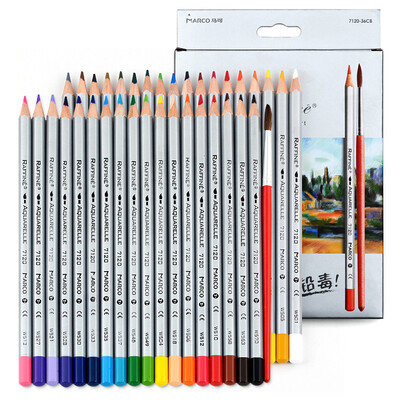 

Marco 7120-36CB Рафинированная серия водорастворимых 36 цветных карандашей / цветной ручки / цветной бумажной коробки