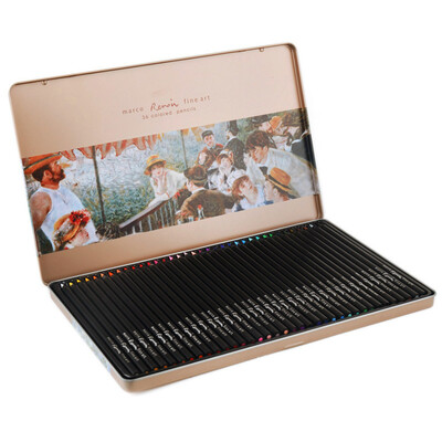 

MARCO 3200-36TN Reynolds Series 36 Color Black Wood Oil Color Pencil Color Pen Color Lead Iron Box