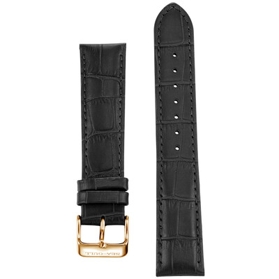 

Seagull SeaGull watch business male watch 21 black needle buckle leather strap steel buckle for M170 & D51A & 816522 ZK0000