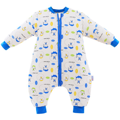 

Jingdong supermarket like baby elepbaby baby sleeping bag baby autumn&winter section thick cotton split legs sleeping bag children anti-kick was  code 75X38CM cool baby blue