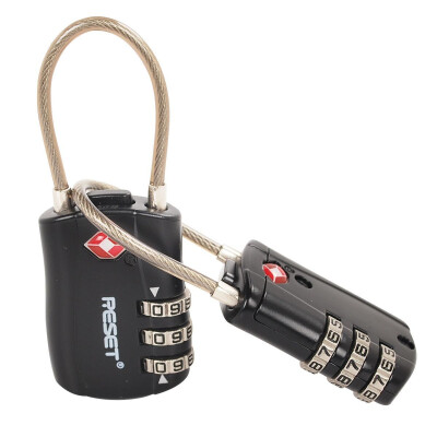 

RESET TSA Approved Luggage Travel Lock 2 Pack Set Your Own Combination Lock for School Gym Locker Luggage Suitcase Baggage Locks