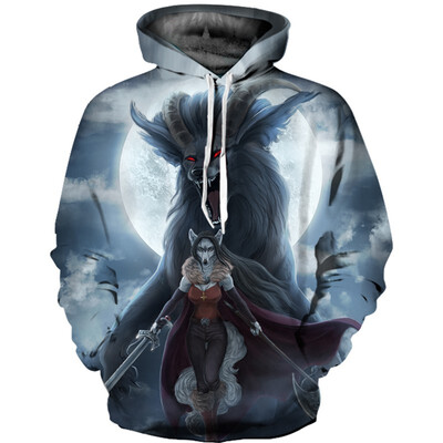 

Mens Hoodie 3D Printed Women Pullover Sweater