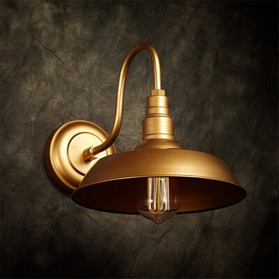 

Baycheer HL416384 Rich Gold Barn Style LED Wall Sconce