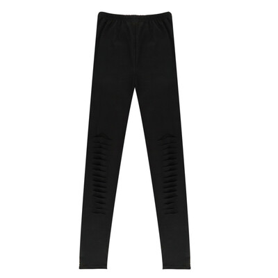 

Women Lady Punk Hole Ripped Slit Split Leggings Party Gothic Pants Tights