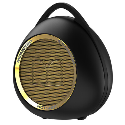

Monster Superstar Hotshot Wireless Bluetooth Speaker Большой громкоговоритель Hook Design Открытый портативный мини-звук Black Gold