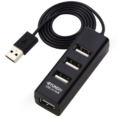 

Modern (HYUNDAI) usb splitter hub USB2.0 multi-interface expander 4-port building blocks 2.0HUB / HX06 black