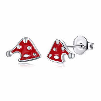 

Yoursfs New fashion Christmas series dripping oil Christmas hat stud earrings