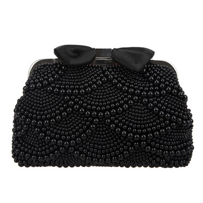 

Fawziya Pearl Clutch Evening Bag Bow Clutches For Women