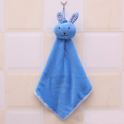 

Cute Baby Nursery Rabbit Hand Towel Toddler Soft Plush Cartoon Animal Wipe Hanging Bathing Towel For Children Bathroom 5 Colors