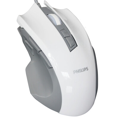 

Philips (PHILIPS) SPK9201W 9-кнопочная четырехскоростная игровая мышь с переменной скоростью и белой мышью