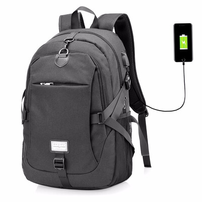 

Casual Durable Canvas Backpack with USB Port for Men CasualFashion adjustable shoulder strap durable