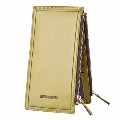 

Multi card card bag woman long card set double zipper Purse