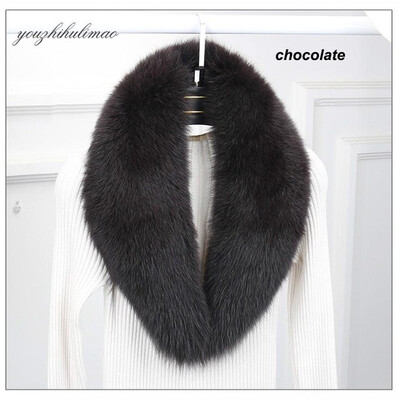 

MsMinShu Genuine Fox Fur Collar Scarf For Women Winter Fox Fur Scarf 100 Natural Fox Skin Collar Neck Warmer Custom Made