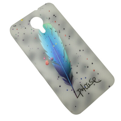 

MOONCASE Ultra Thin Feather Printing Shell Luminous Paint Soft TPU Case Cover for Wileyfox Swift