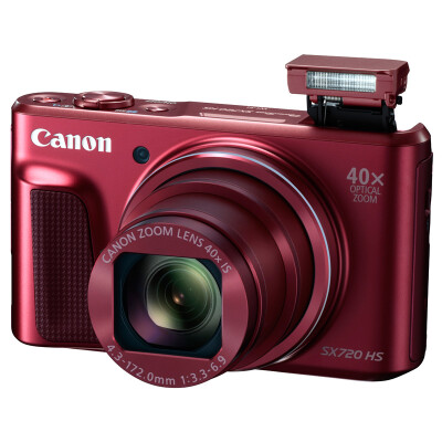 

Цифровая камера Canon PowerShot SX720 HS (20,3 млн. Пикселей 40-кратная световая переменная 24 мм ультра широкий) красный