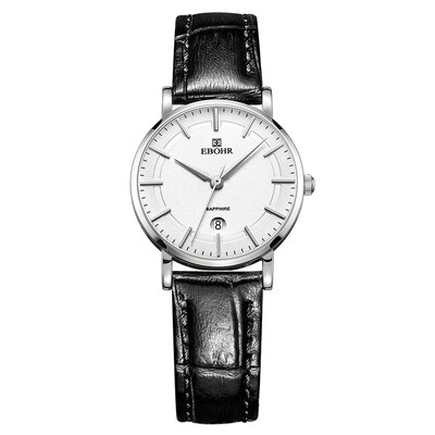 

According to wave EBOHR watch the era of elements series atmospheric white belt quartz male watch 36000135