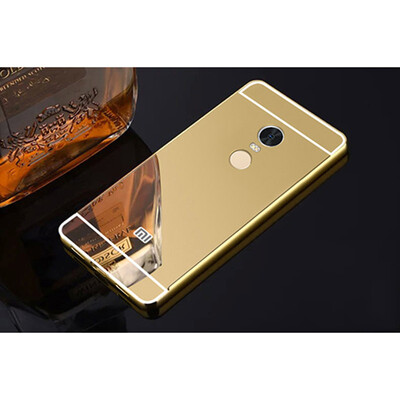 

For redmi Note 5 Shining Mirror effect Hybrid case For Xiaomi Redmi 5 Plus Aluminum Alloy Meta frame Hard PC back cover Bumper