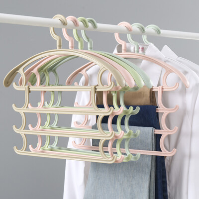 

Visitor FK Multifunctional Removable Hanger Multilayer Pants Rack Pants Wardrobe Storage Scarf Clothes Clothes Hanger Hanger Dryer Four Layers Pants 2 Pack