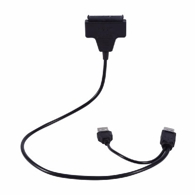 

USB20 to SATA 22Pin Cable Adapter for 25" SATA HDD Hard Disk Drive Solid State Drive
