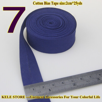 

Cotton bias tape bias binding fold tape size 20mm2cm 34" 25yds various color solid color DIY handmade sewing material