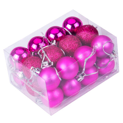 

Christmas Xmas Tree Ball Bauble Hanging Party Wedding Ornament Decor 24Pcs 30mm