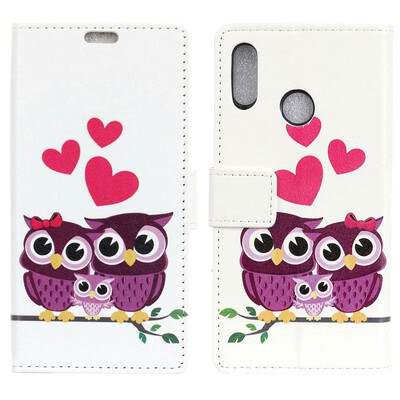 

MOONCASE BQ Aquaris C Painted Leather Case - Love Cat
