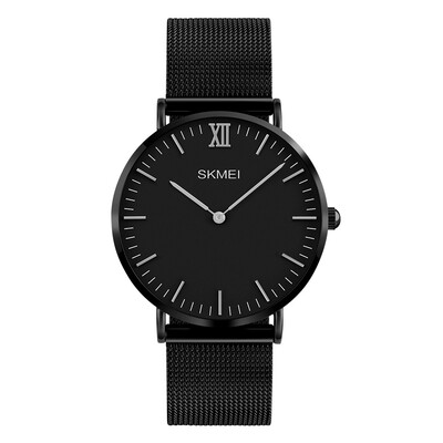 

SKMEI 3ATM Water-resistant Fashion Casual Watch Quartz Lover Watch Stainless Steel Wristwatch Men Women Relogio Musculino Unisex W